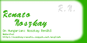 renato noszkay business card